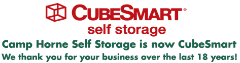 Camp Horne Self Storage is now CubeSmart